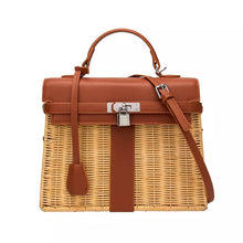 Load image into Gallery viewer, Demi  Rattan Tote
